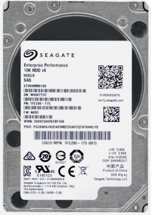 HDD SEAGATE SAS 900GB 10K 12Gbps 2.5 1FE200-175