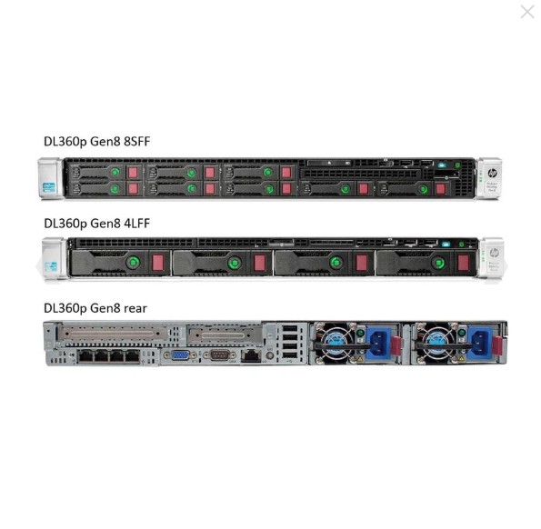 HPE ProLiant DL360p Gen8 Server | 1U Rack Server | Refurbished