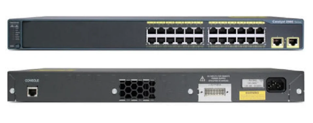 Cisco WS-C2960-24TT-L 24-Port Managed Ethernet Network Switch