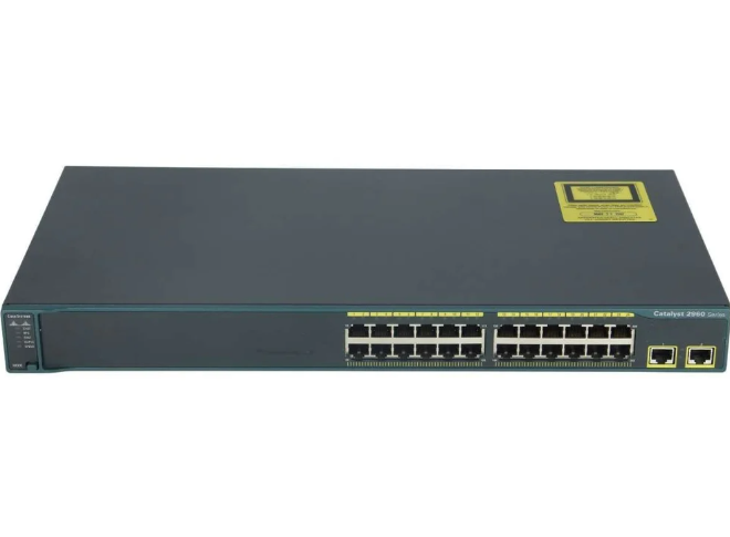 Cisco WS-C2960-24TT-L 24-Port Managed Ethernet Network Switch